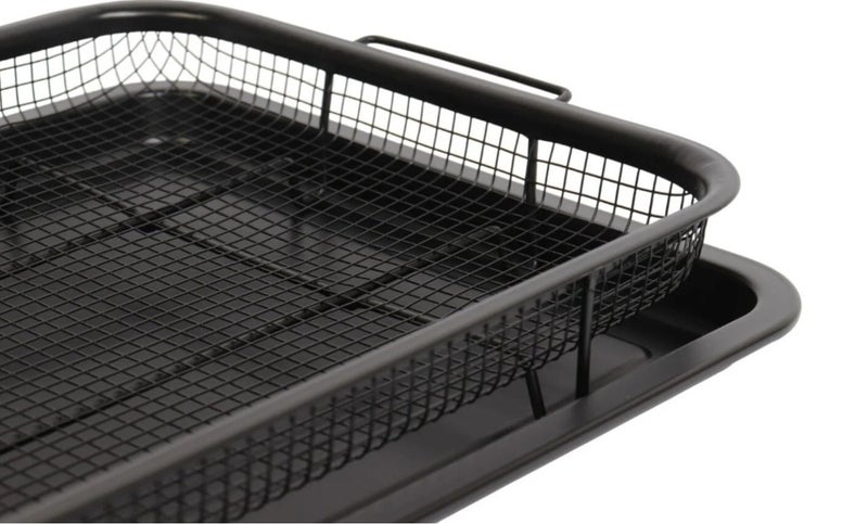 هوم فيو صينية تحمير احترافية للفرن (حجم كبير) مع شبكة تصفية الزيت - Image 2